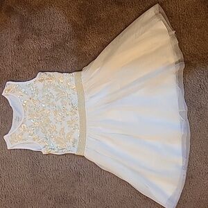 Cream and Gold tutu bottom dress
